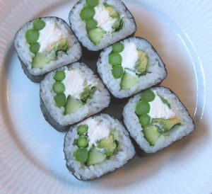 Vegetarian sushi