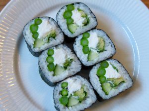 Vegetarian sushi