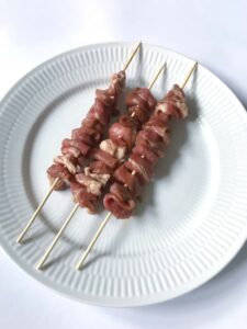 Japanese yakitori skewers