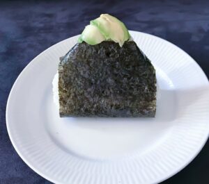 Onigiri with avocado