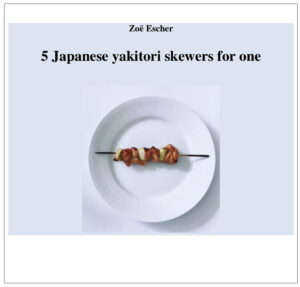 5 Japanese yakitori for one